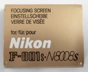 Nikon Focus Screen per F-801s